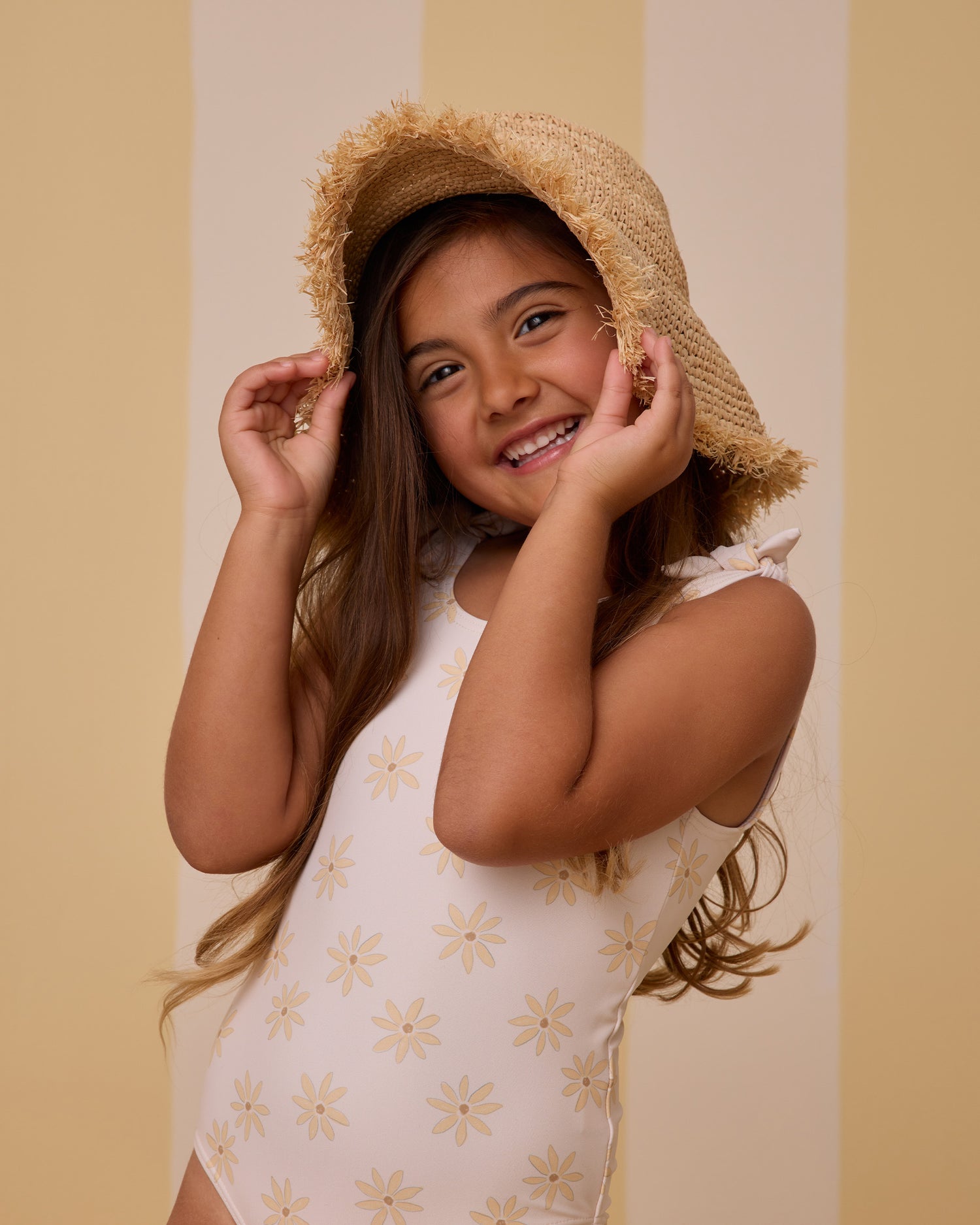 Rylee + Cru Straw Bucket Hat - Straw