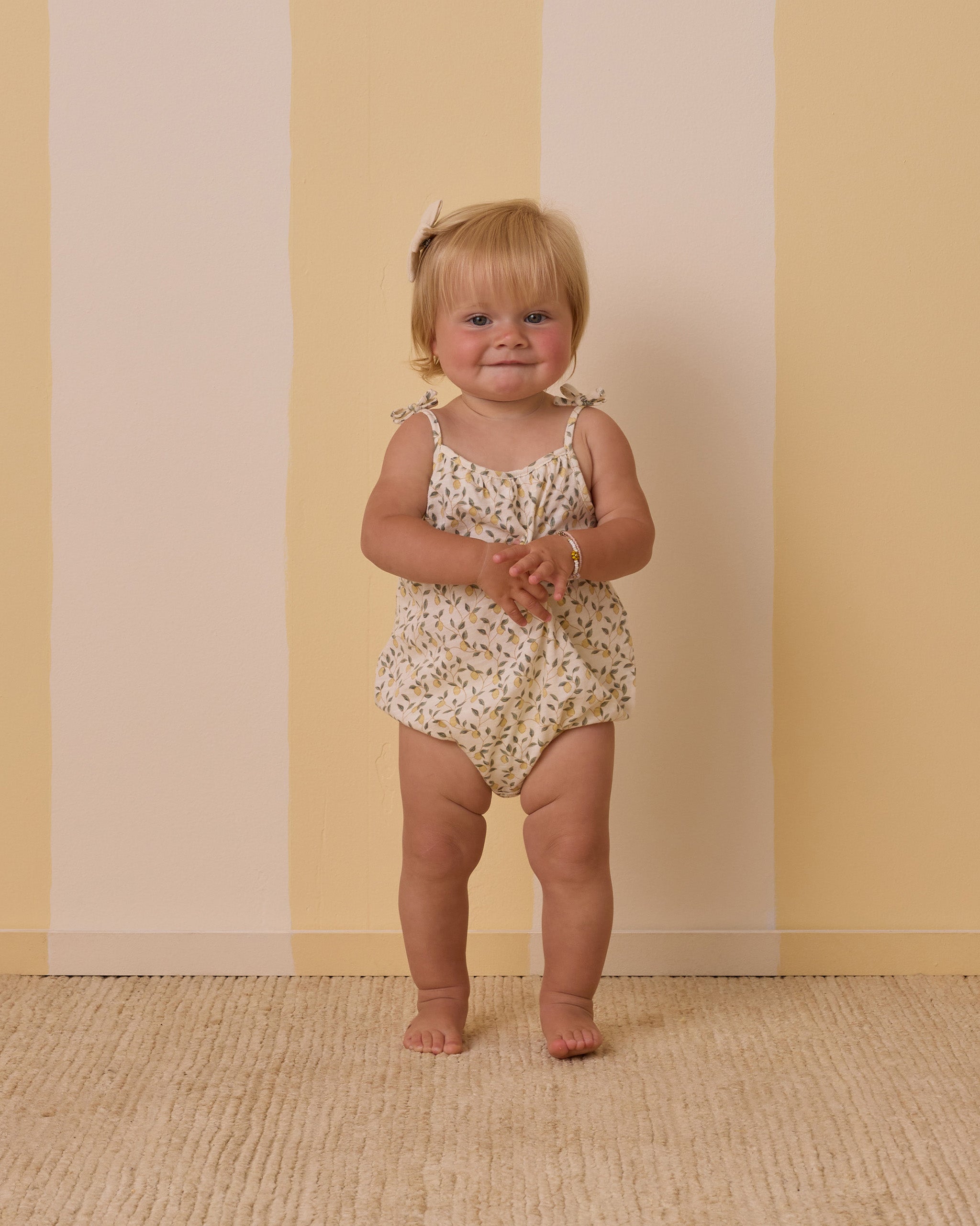 Rylee + Cru Nala Romper - Lemons