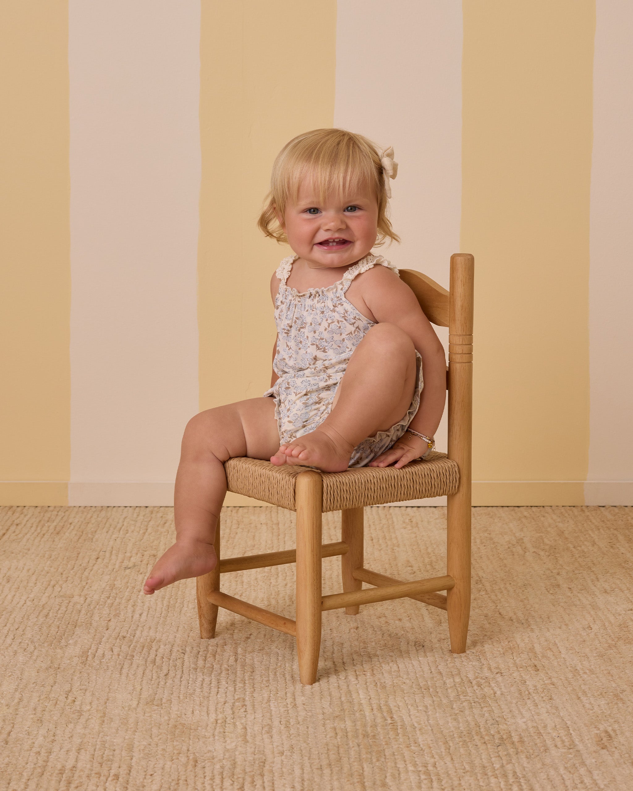 Rylee + Cru Swing Top + Bloomer Set - Blue Ditsy