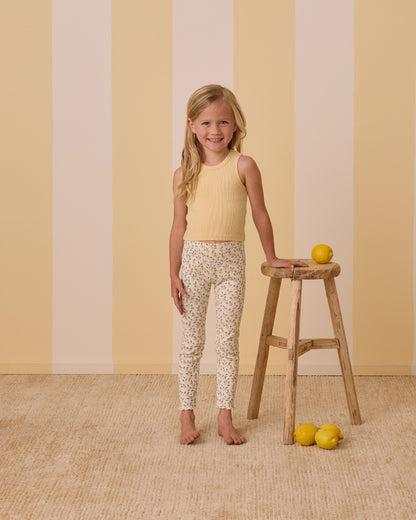 Rylee + Cru Play X Play Ribbed Leggings Set - Lemons, Yellow