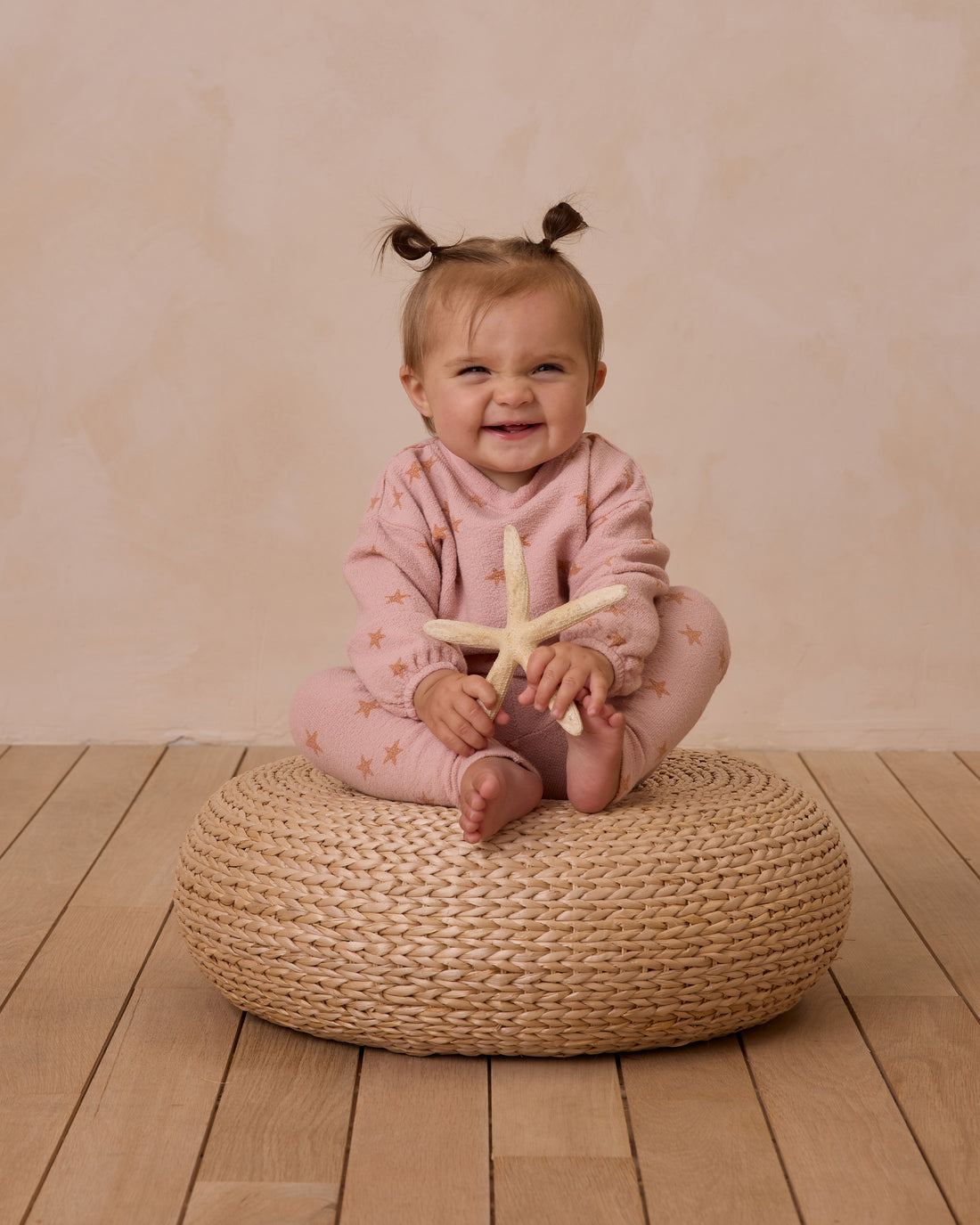 Rylee + Cru Spongy Knit Set - Starfish