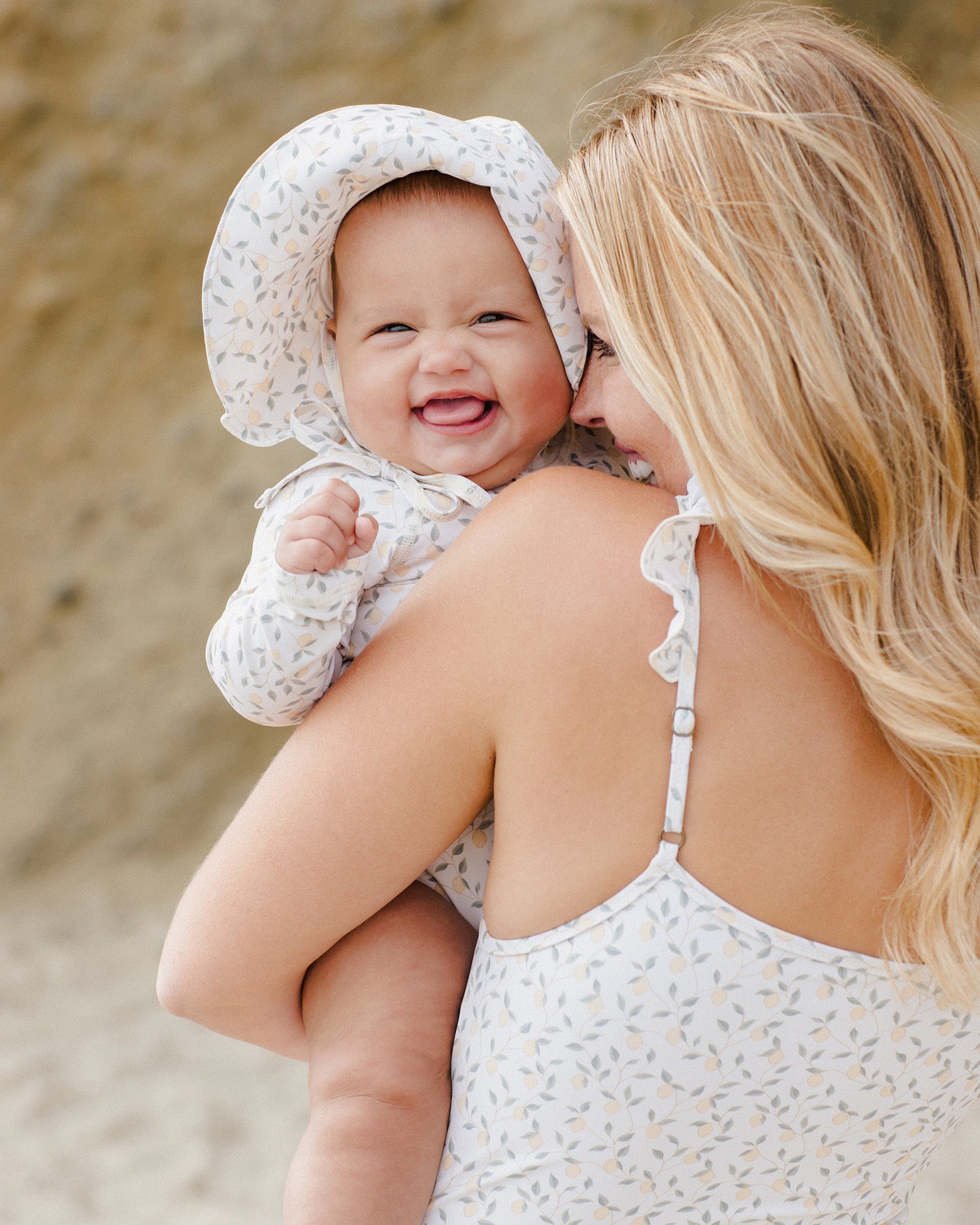 Rylee + Cru Floppy Swim Hat - Lemons