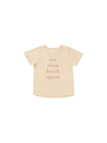 Rylee + Cru Basic Tee - Eat. Sleep. Beach. Repeat.