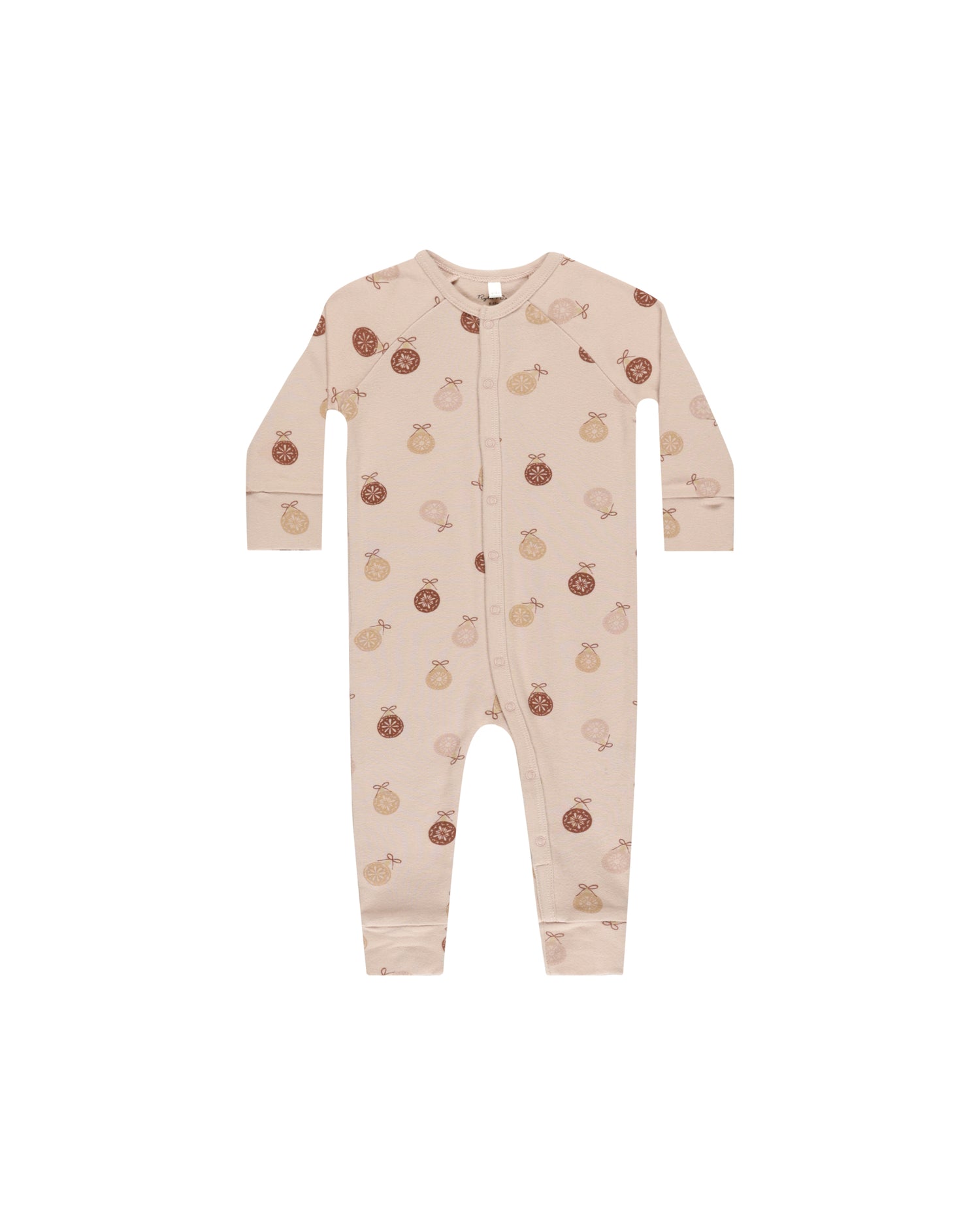 Rylee + Cru Organic Long John Pajamas - Ornaments