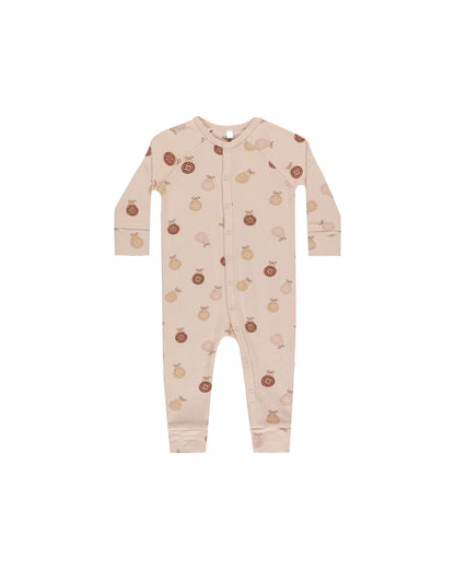 Rylee + Cru Organic Long John Pajamas - Ornaments