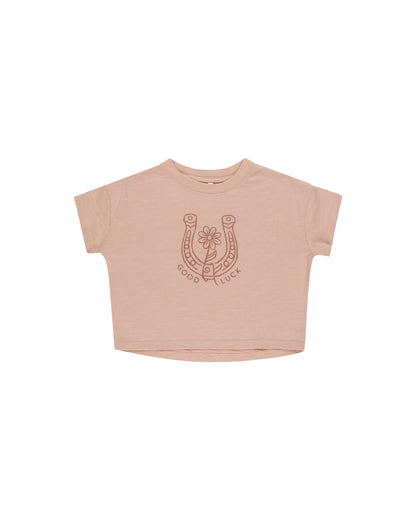 Rylee + Cru Boxy Tee - Horseshoe