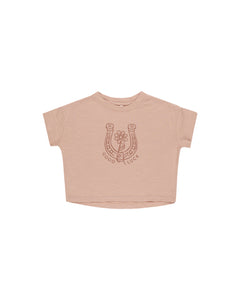 Rylee + Cru Boxy Tee - Horseshoe