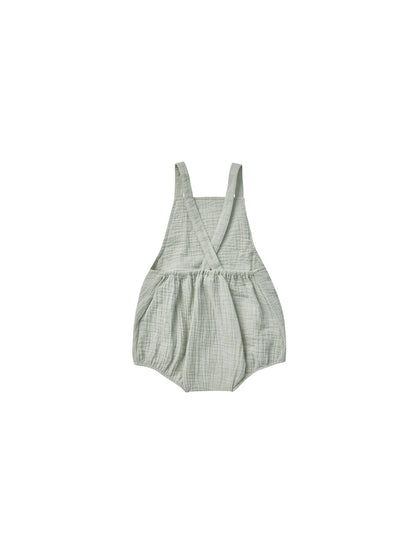 Rylee + Cru Criss Cross Romper - Seafoam