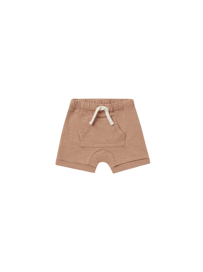 Rylee + Cru Front Pouch Short - Clay