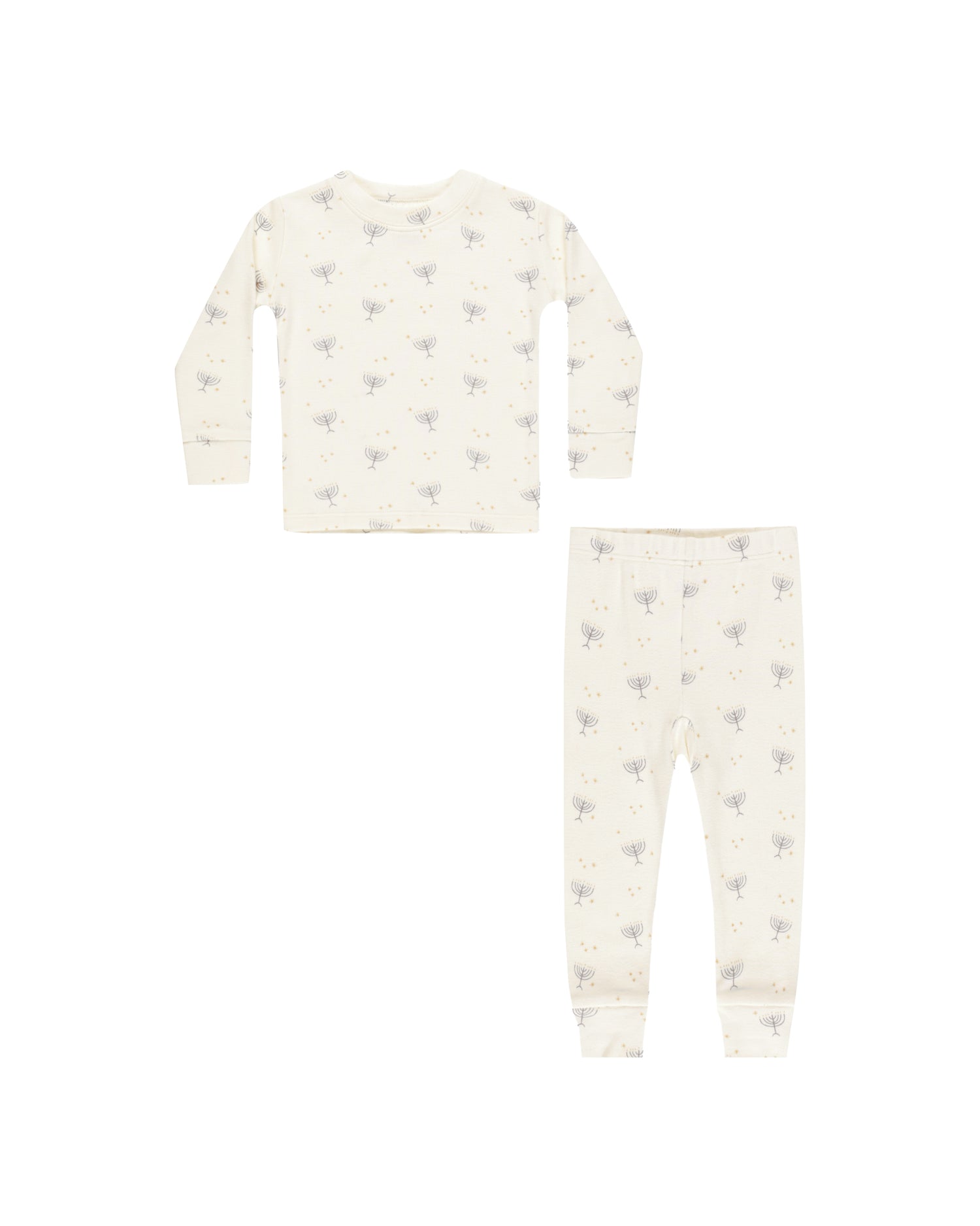 Rylee + Cru Organic Long Sleeve Pajama Set - Hanukkah