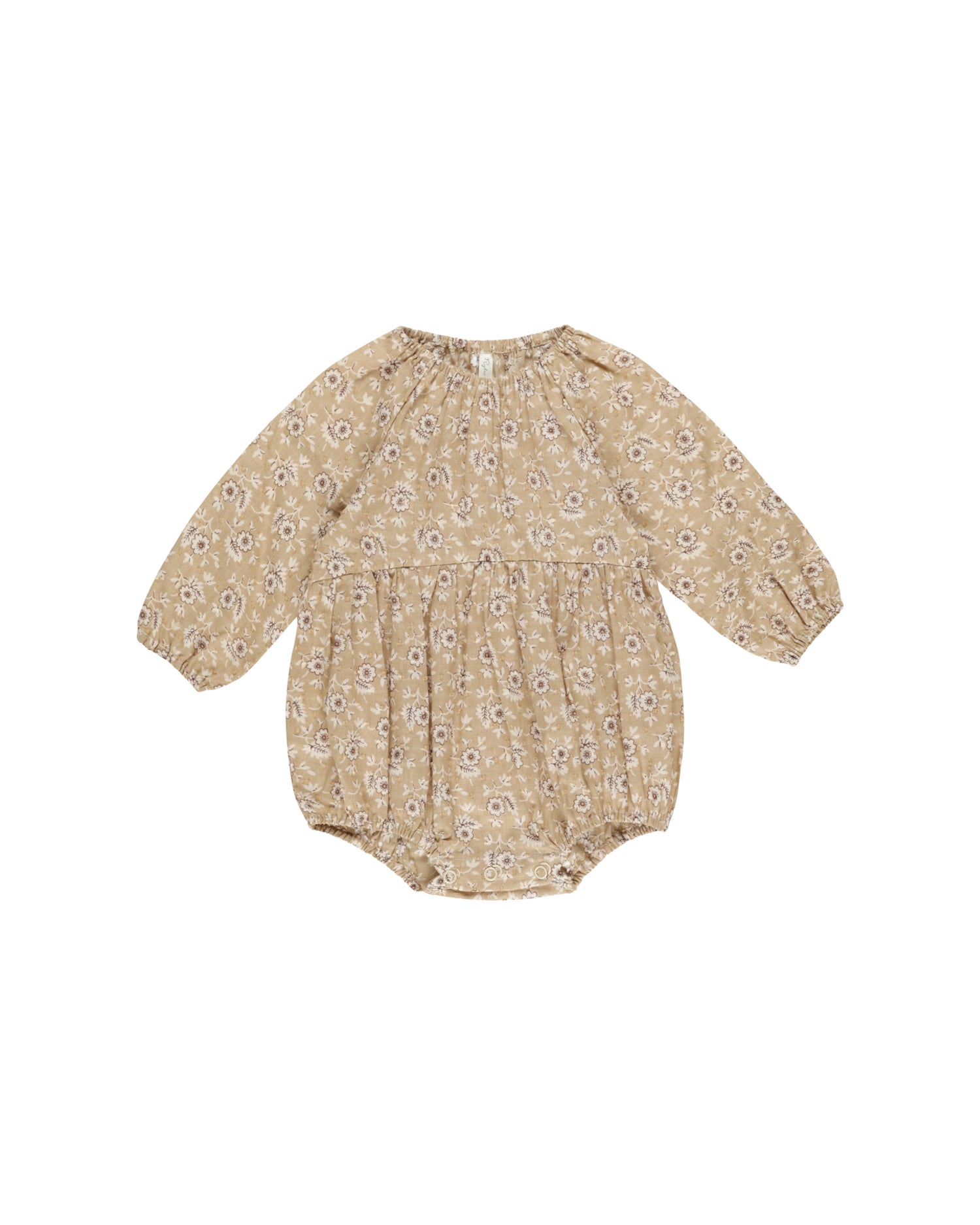 Rylee + Cru Long Sleeve Bubble Romper - Golden Fields