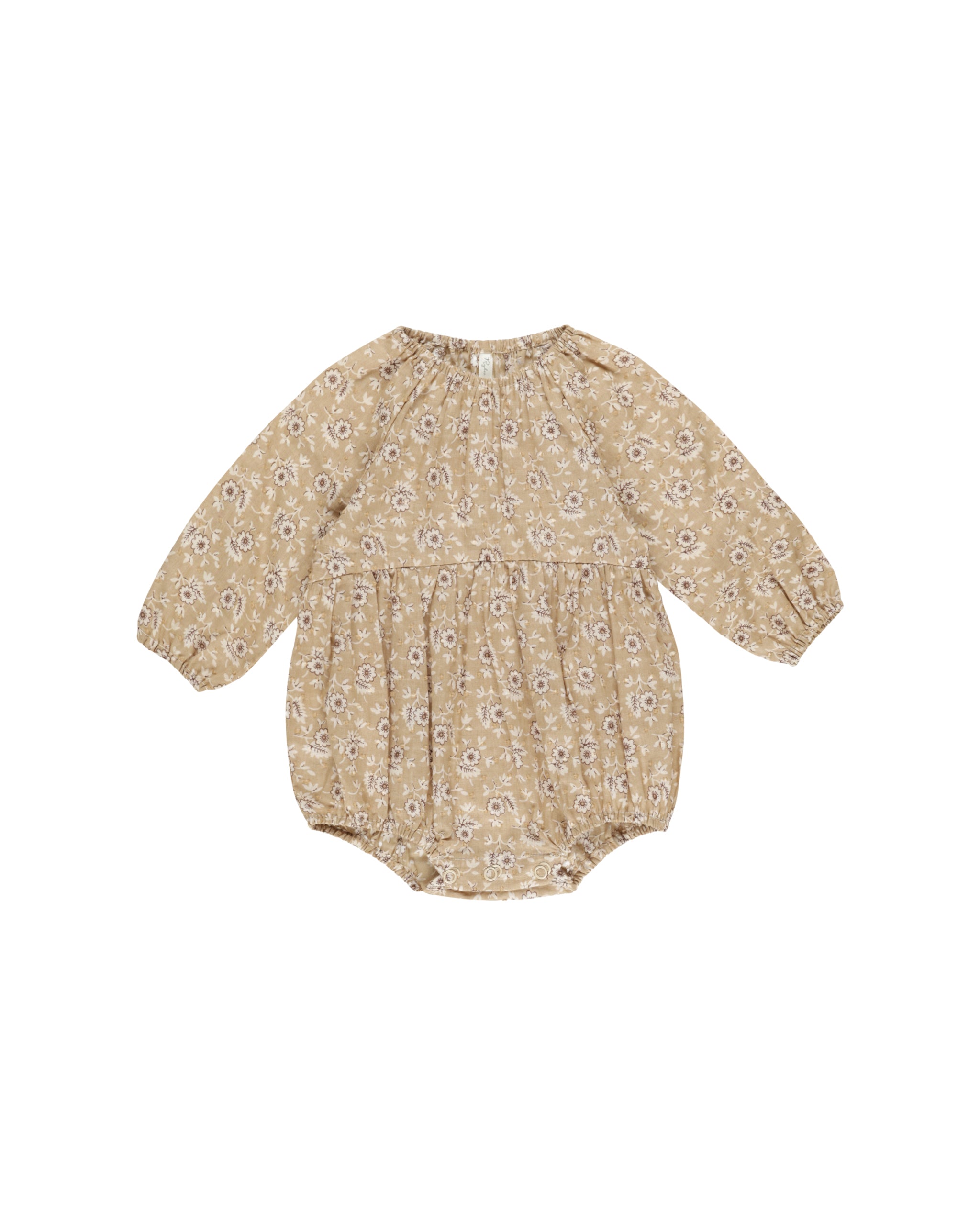 Rylee + Cru Long Sleeve Bubble Romper - Golden Fields