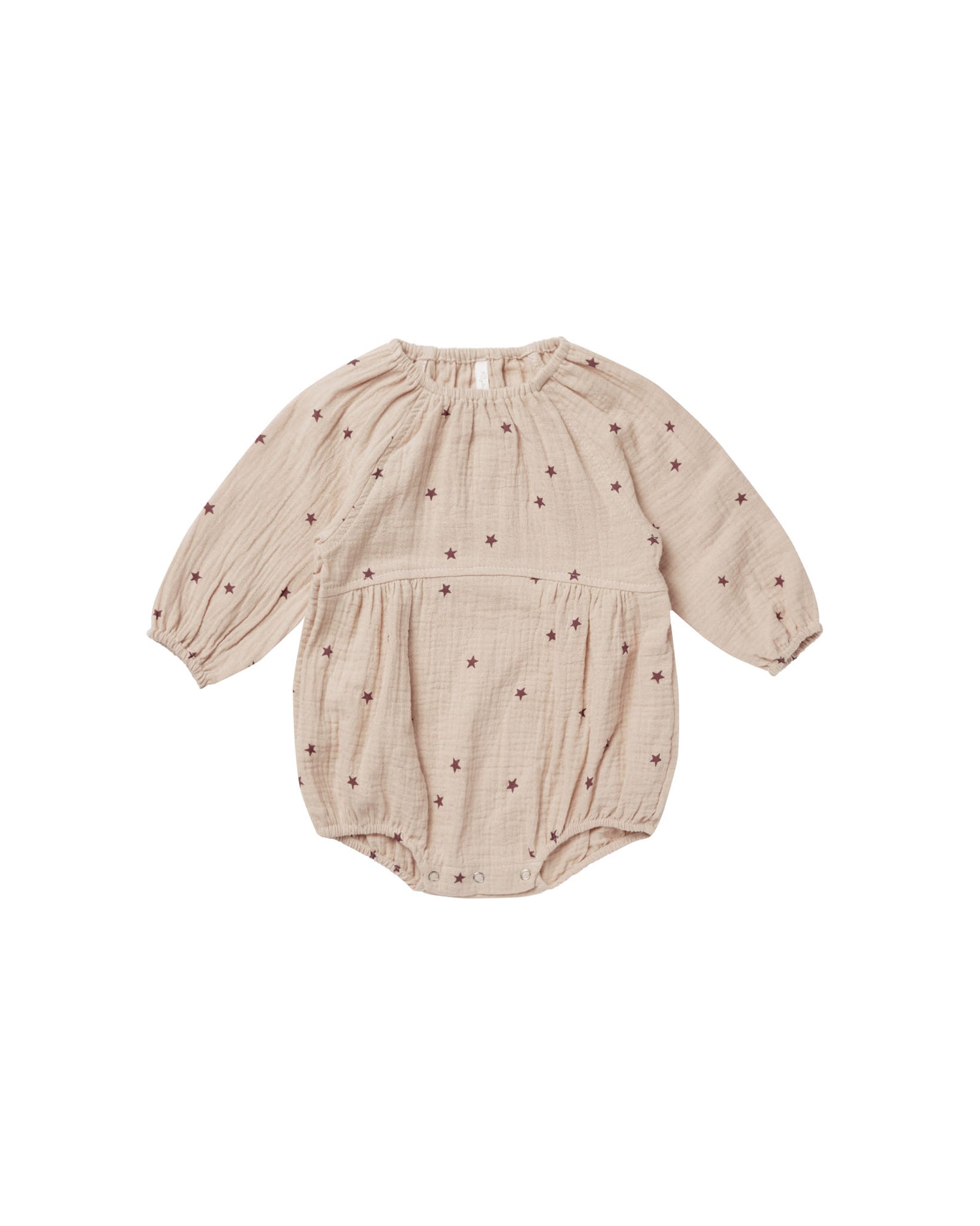 Rylee + Cru Long Sleeve Bubble Romper - Stars