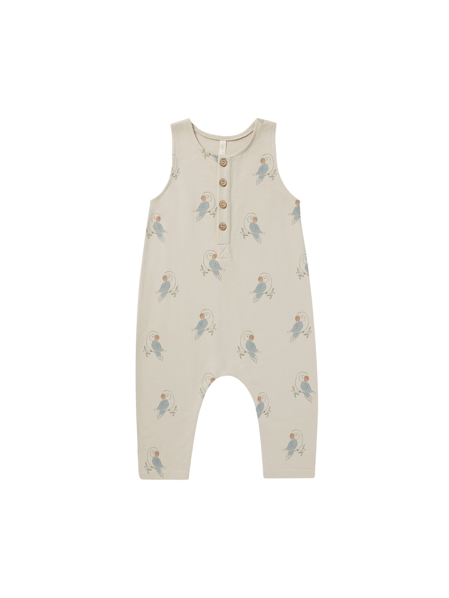 Rylee + Cru Terry Jumpsuit - Parrot