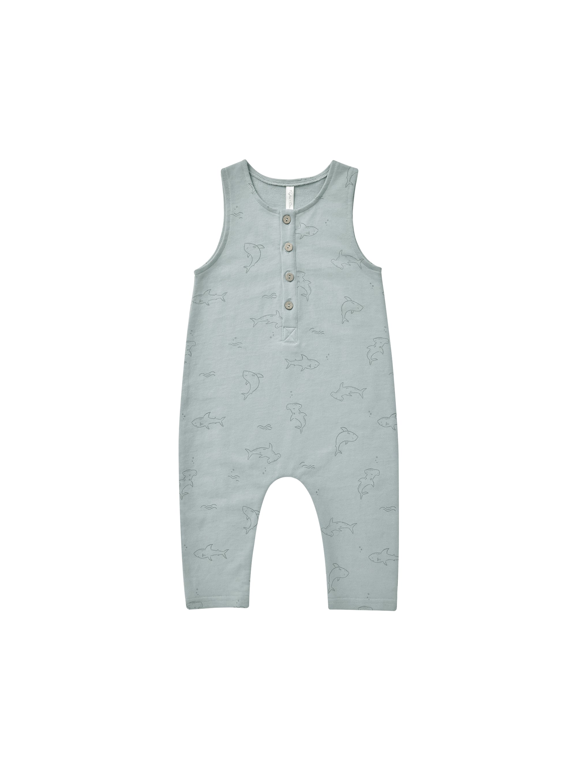 Rylee + Cru Terry Jumpsuit - Sharks