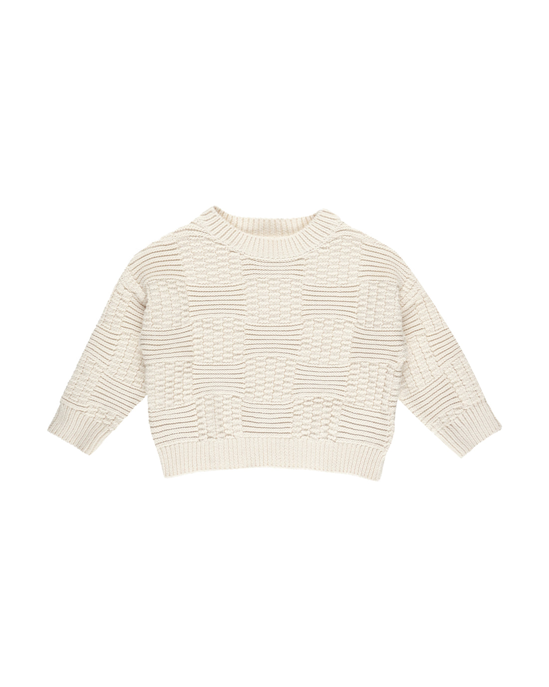 Rylee + Cru Aspen Sweater - Natural Check