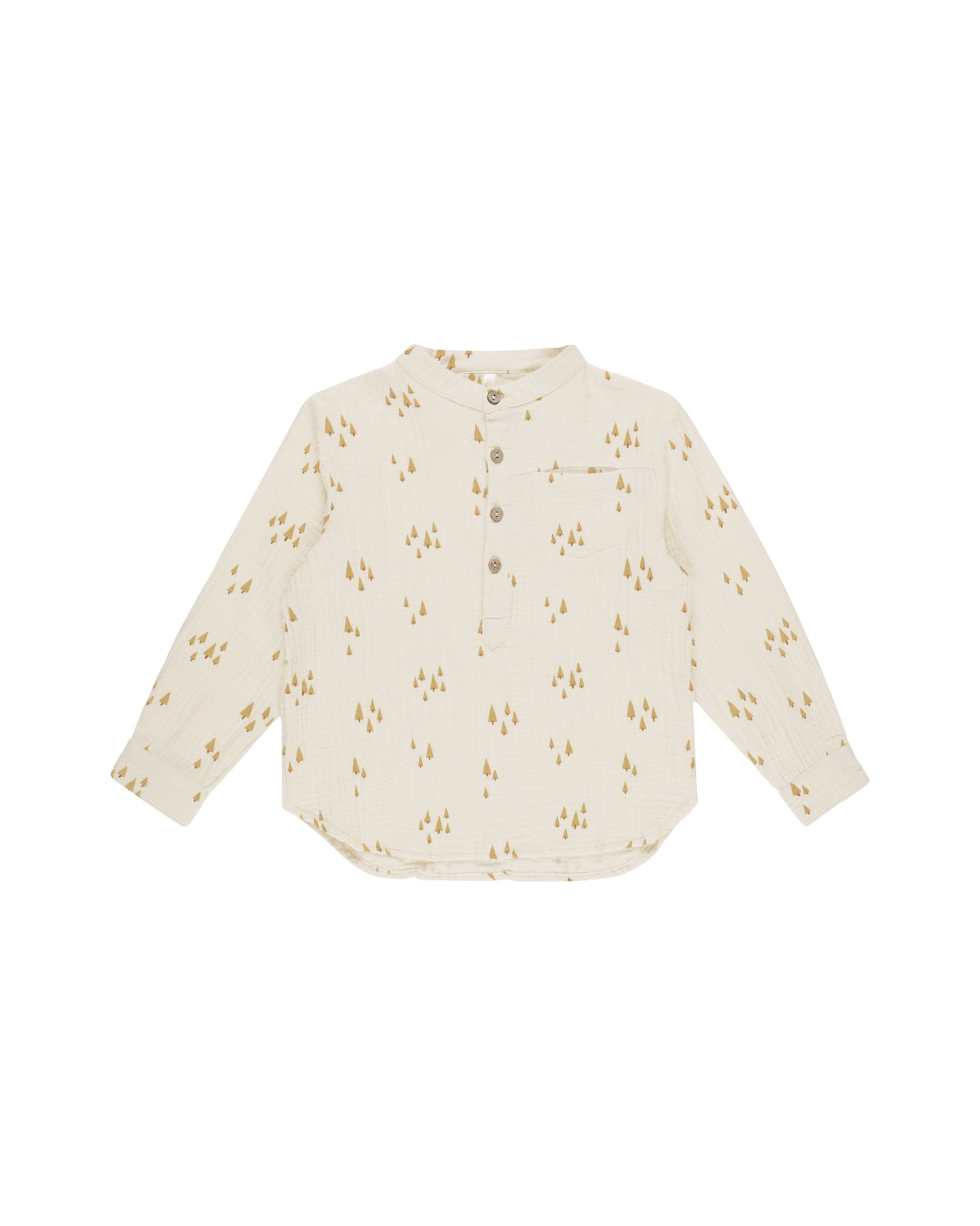 Rylee + Cru Long Sleeve Mason Shirt - Trees