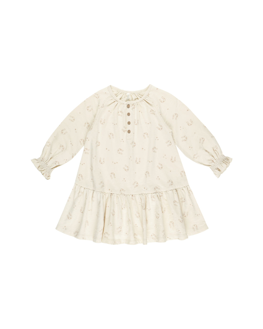 Rylee + Cru Swing Dress - Horseshoes/Natural