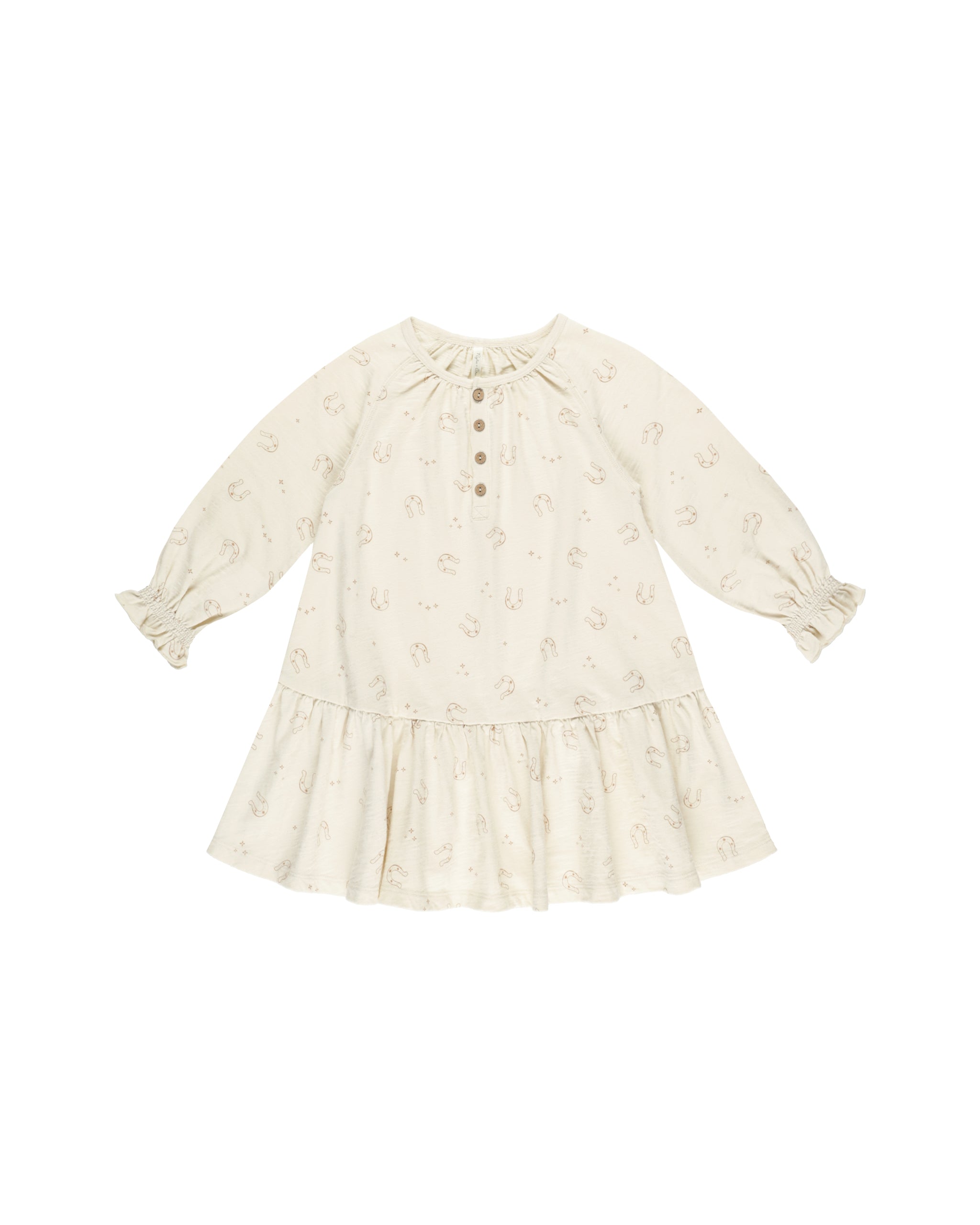 Rylee + Cru Swing Dress - Horseshoes/Natural