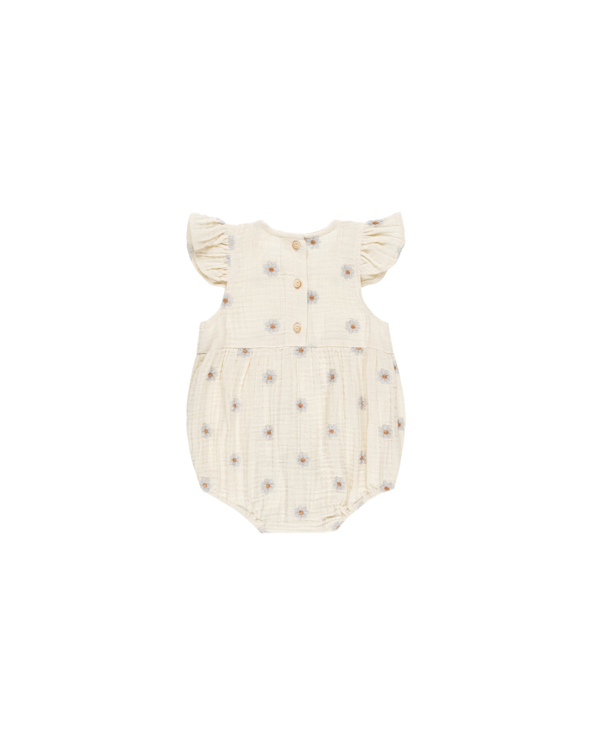 Rylee + Cru Amelia Romper - Blue Daisies