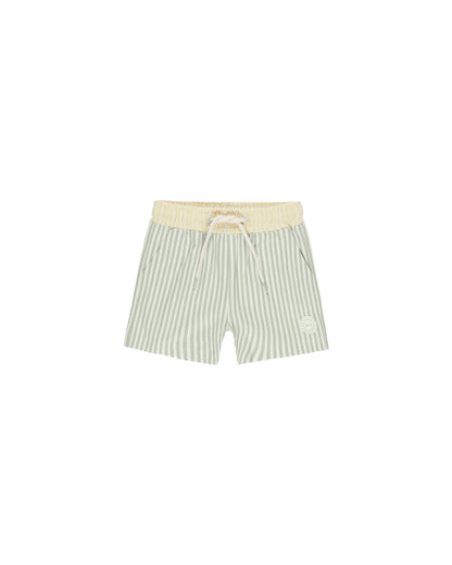 Rylee + Cru Boardshort - Sage Stripe