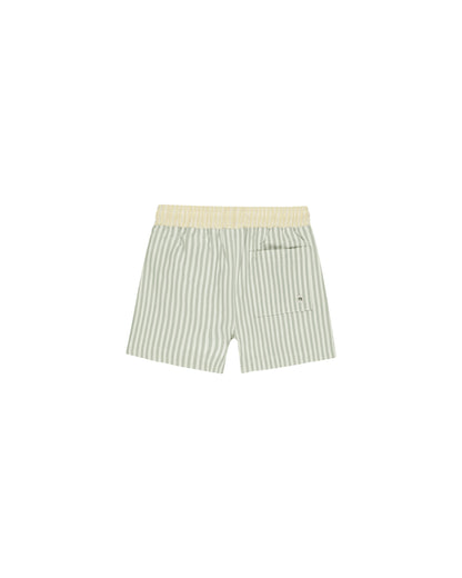 Rylee + Cru Boardshort - Sage Stripe