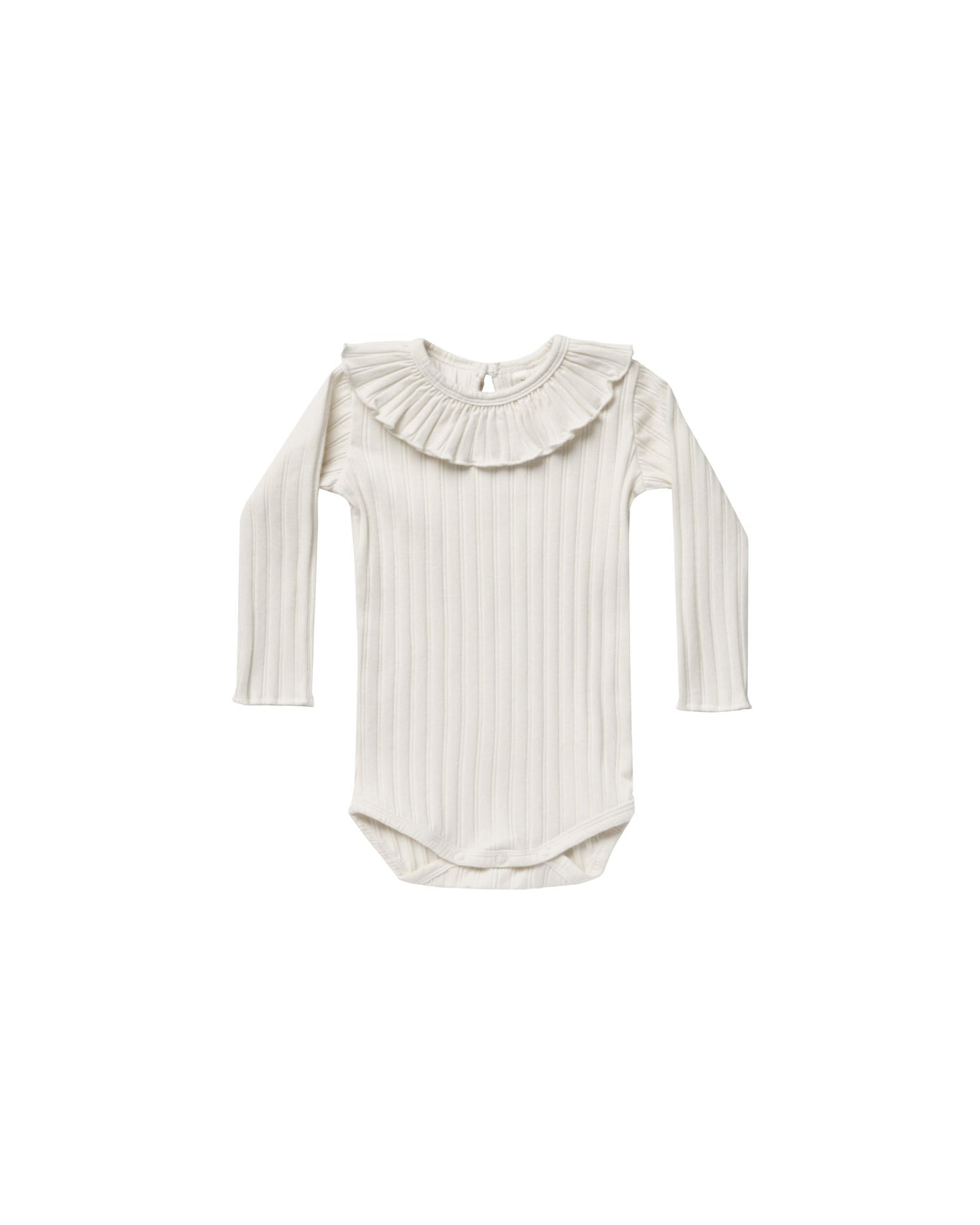 Rylee + Cru Ruffle Collar Onesie - Ivory