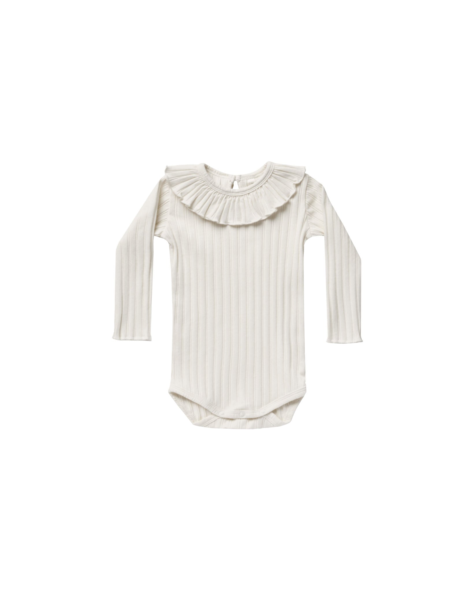 Rylee + Cru Ruffle Collar Onesie - Ivory