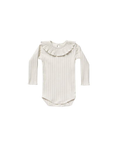 Rylee + Cru Ruffle Collar Onesie - Ivory