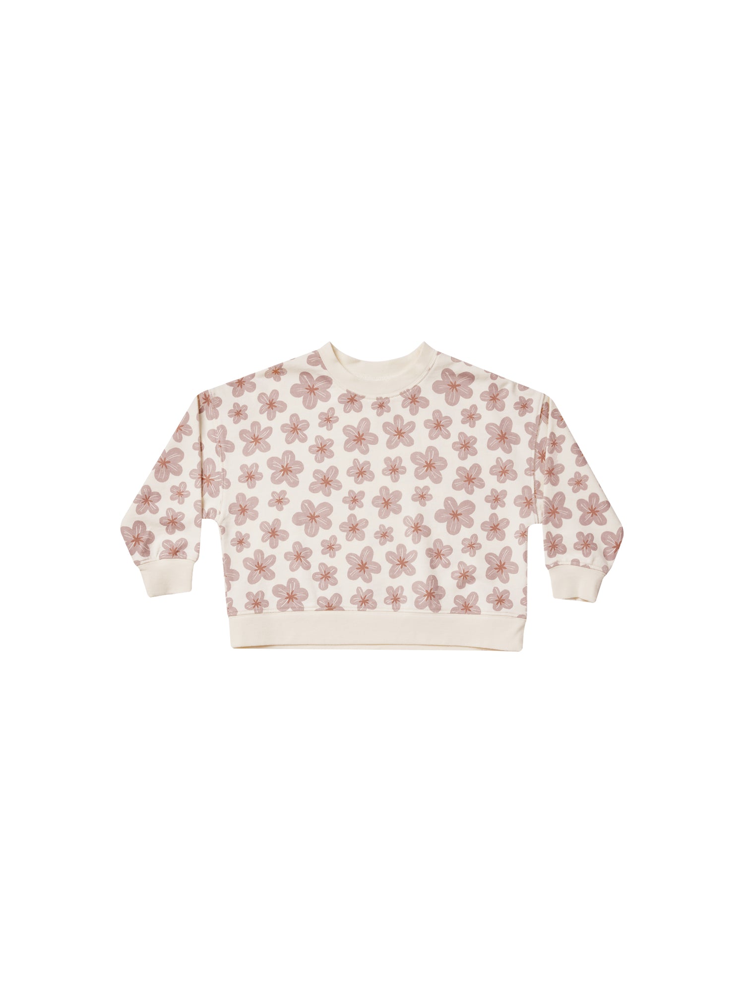 Rylee + Cru Boxy Pullover - Hibiscus