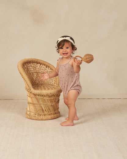 Rylee + Cru Nala Romper - Mauve Ditsy