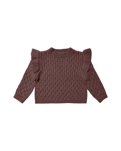 Rylee + Cru La Reina Sweater - Plum