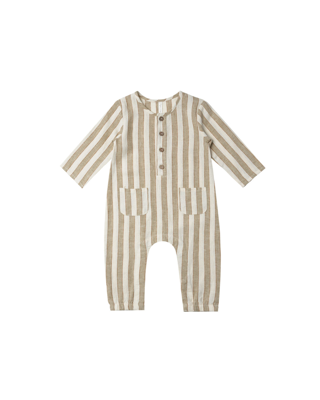 Rylee + Cru Long Sleeve Woven Jumpsuit - Autumn Stripe