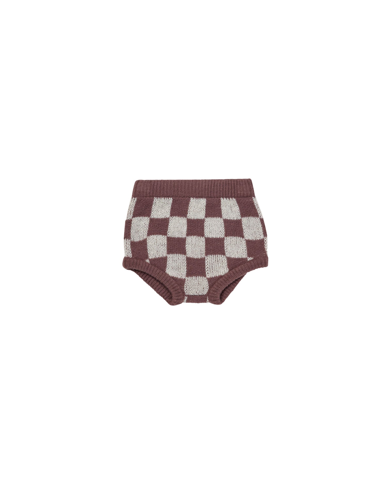 Rylee + Cru Sweater Bloomer - Plum Checker