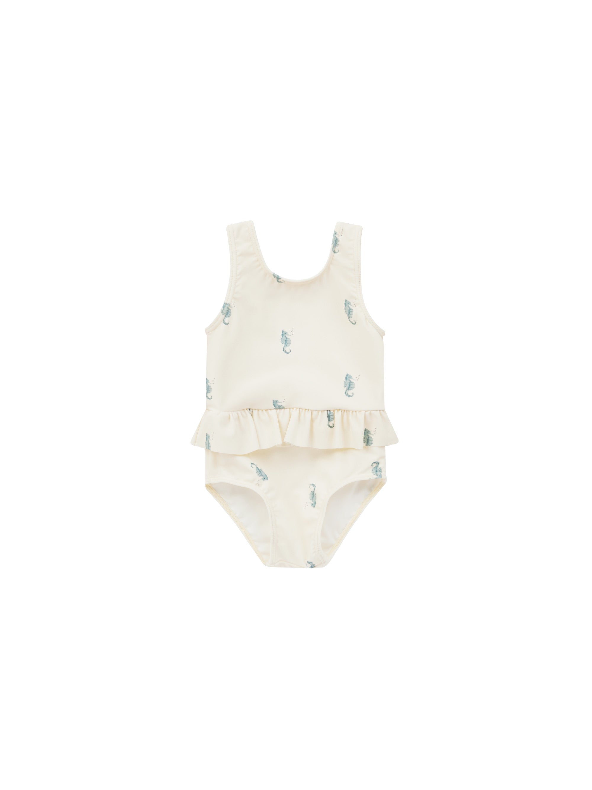 Rylee + Cru Skirted One-Piece - Seahorse