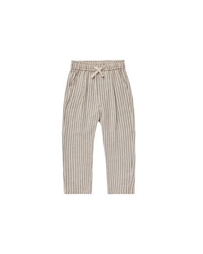 Rylee + Cru Ryder Pant - Slate Pinstripe