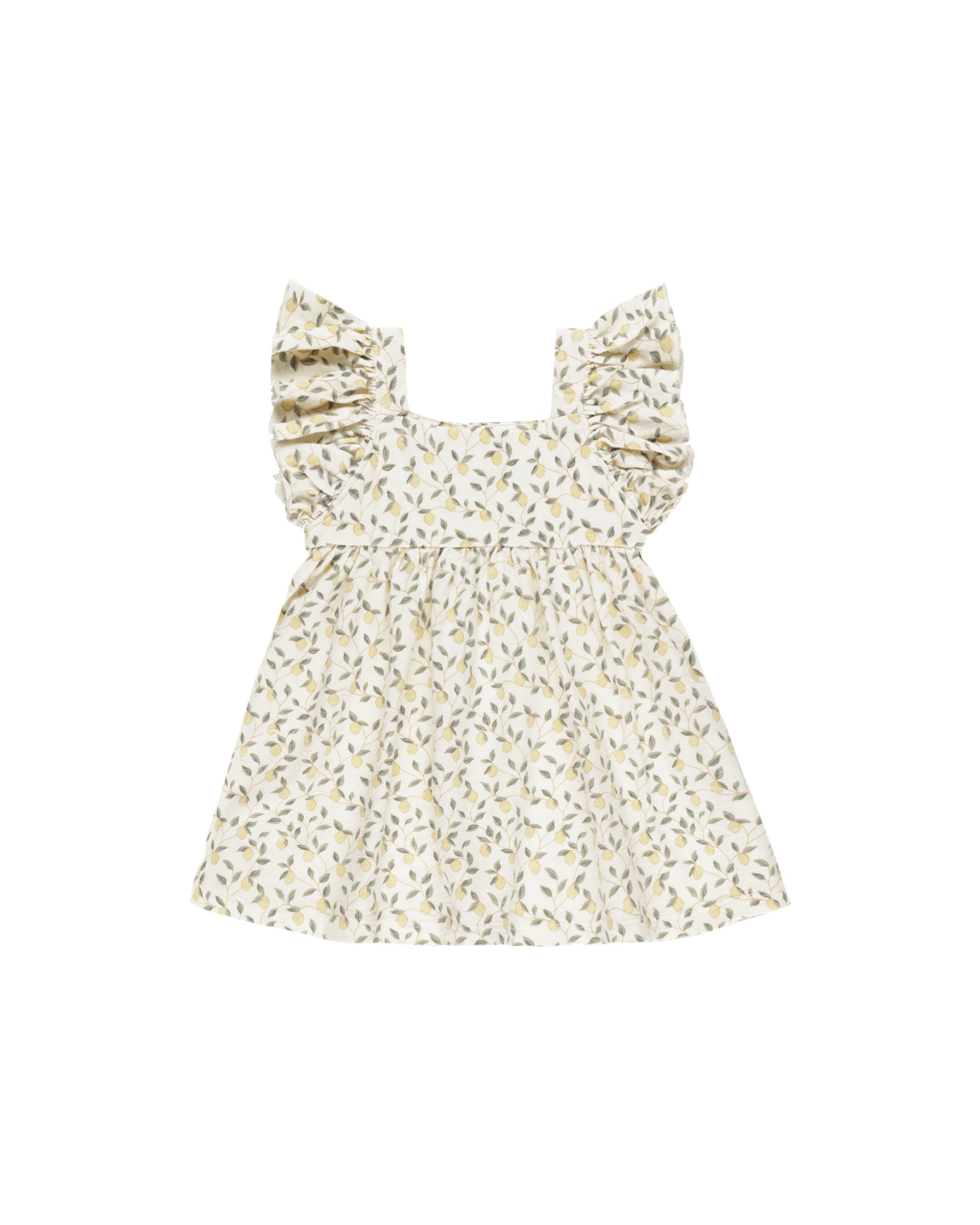 Rylee + Cru Mariposa Dress - Lemons