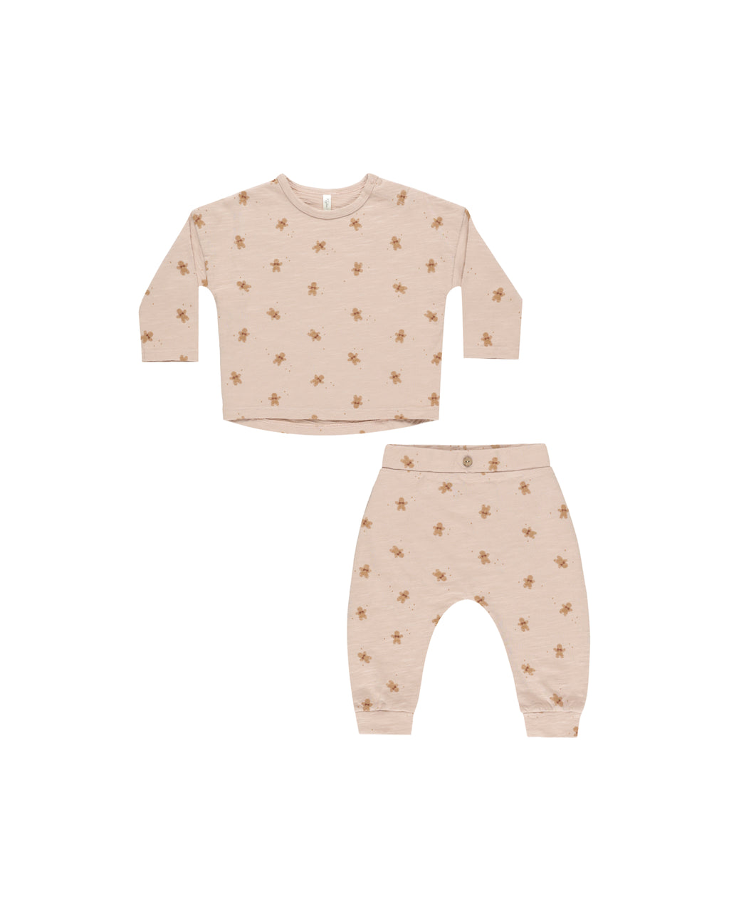 Rylee + Cru Long Sleeve Tee + Pant Set - Gingerbread