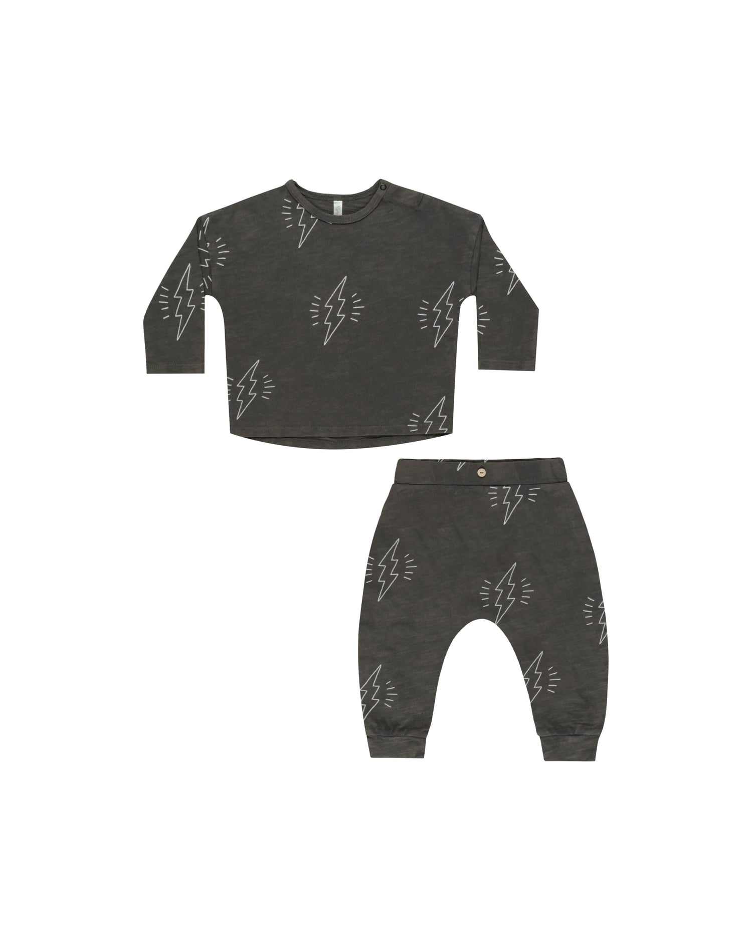 Rylee + Cru Long Sleeve Tee + Pant Set - Bolts