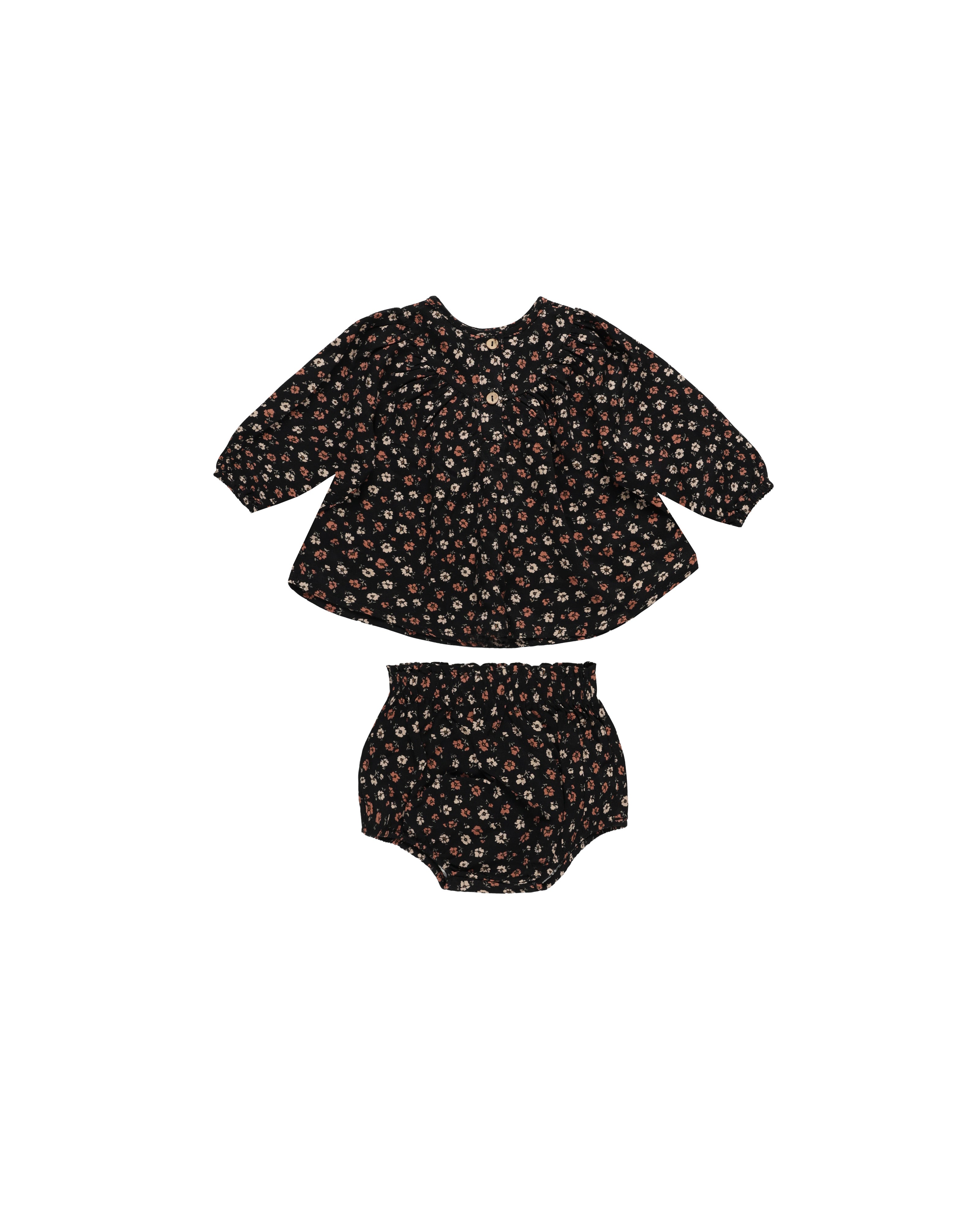 Rylee + Cru Eloise Set - Dark Floral