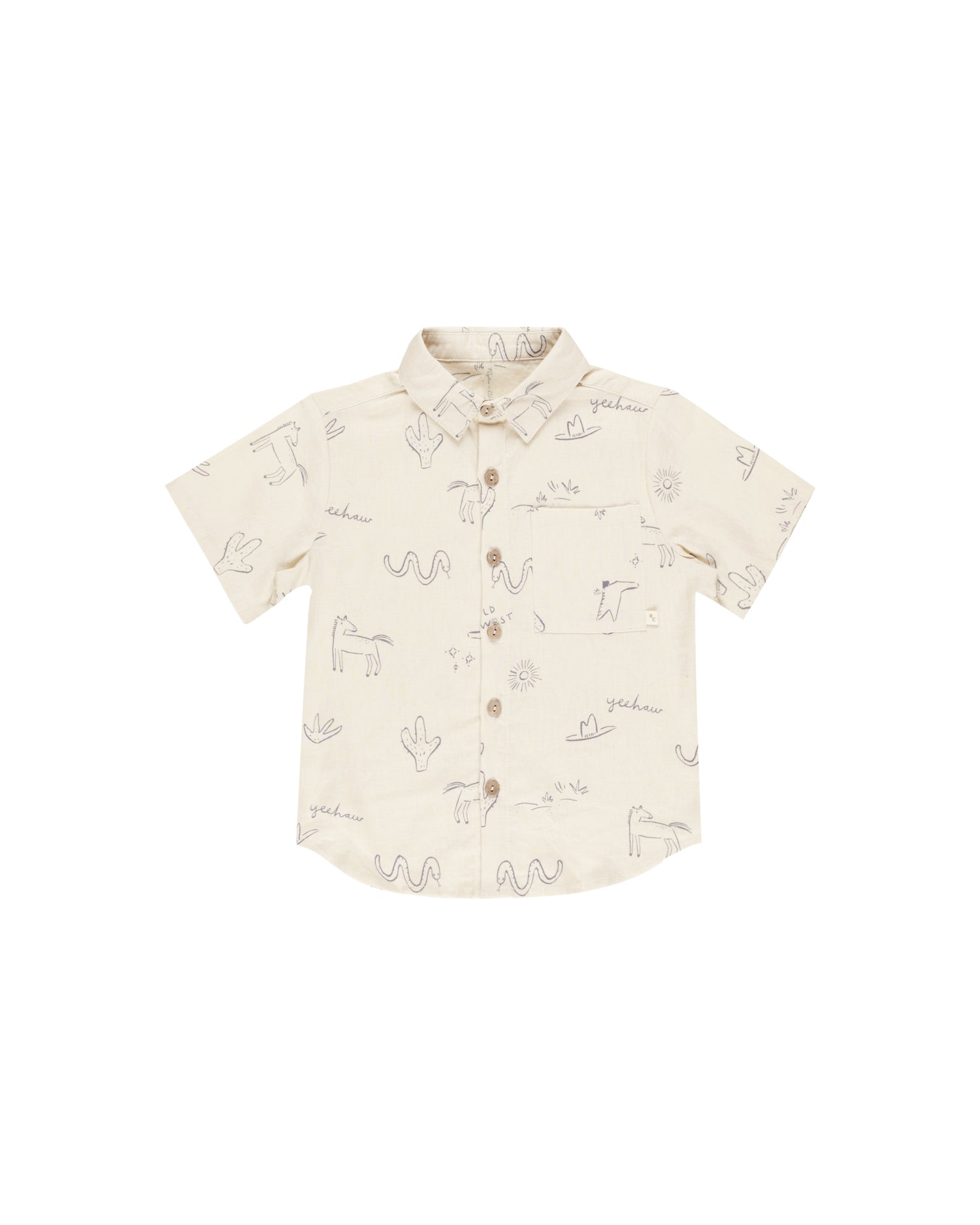 Rylee + Cru Collared Shirt - Wild West/Natural