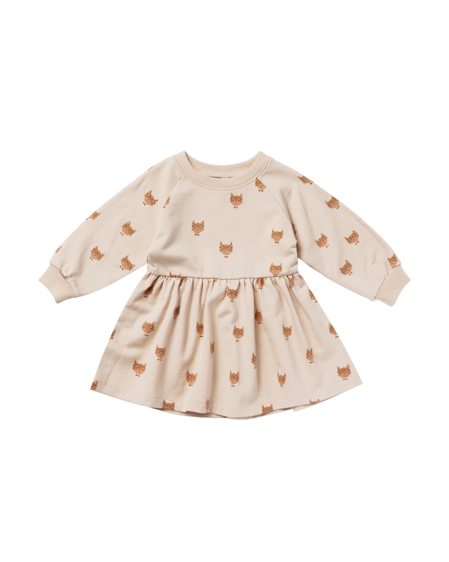 Rylee + Cru Cool Cat Raglan Dress - Antique