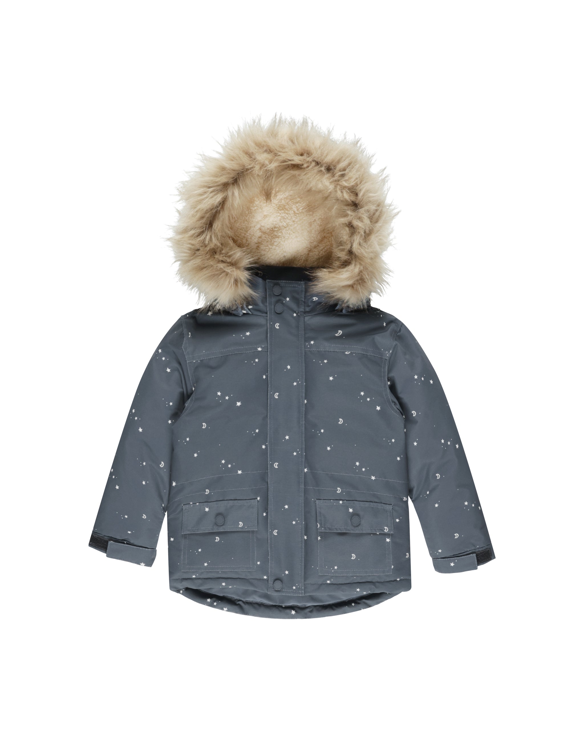 Rylee + Cru Parka Ski Jacket - Indigo Stars