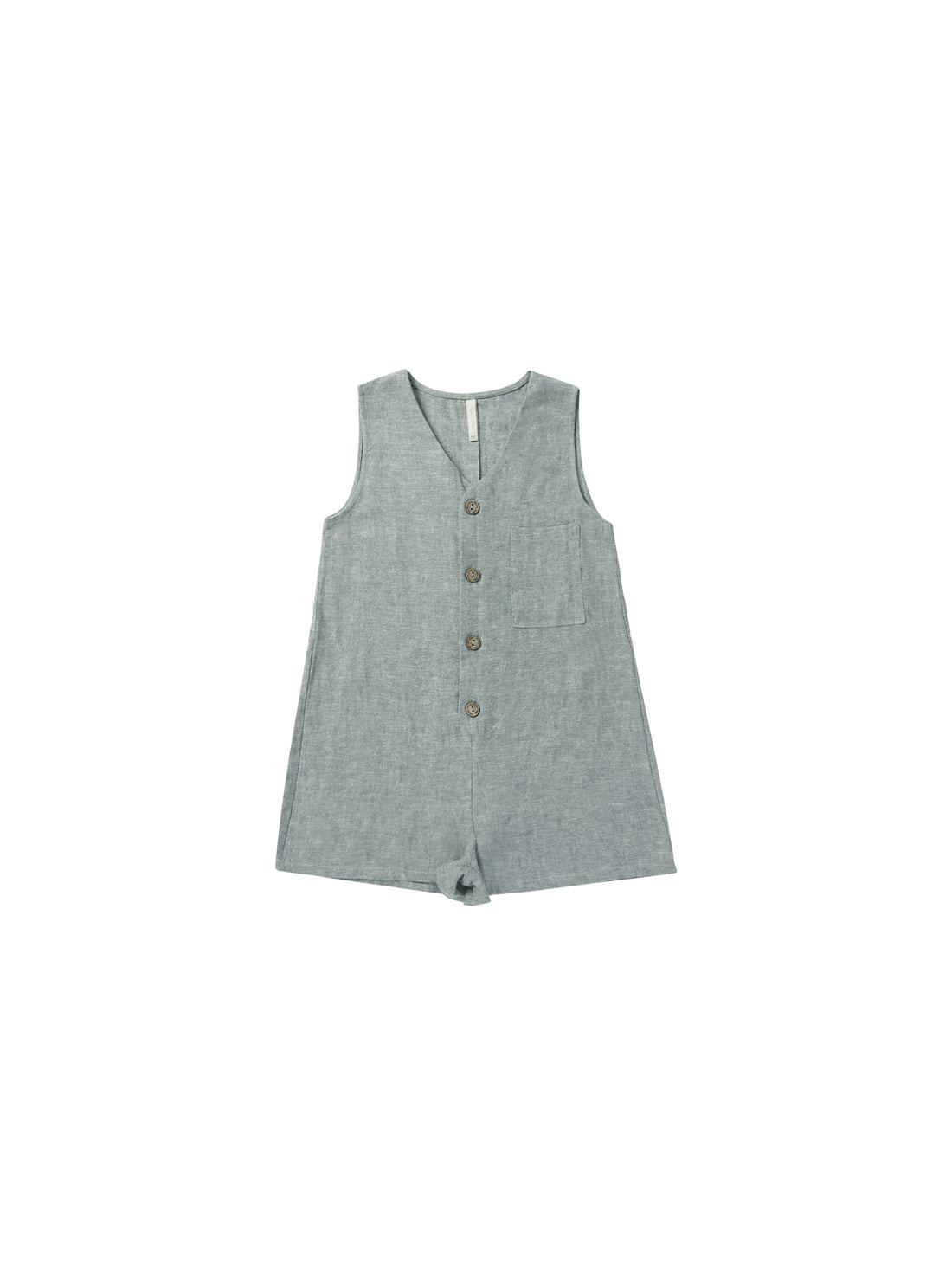 Rylee + Cru Amari Romper - Heathered Indigo