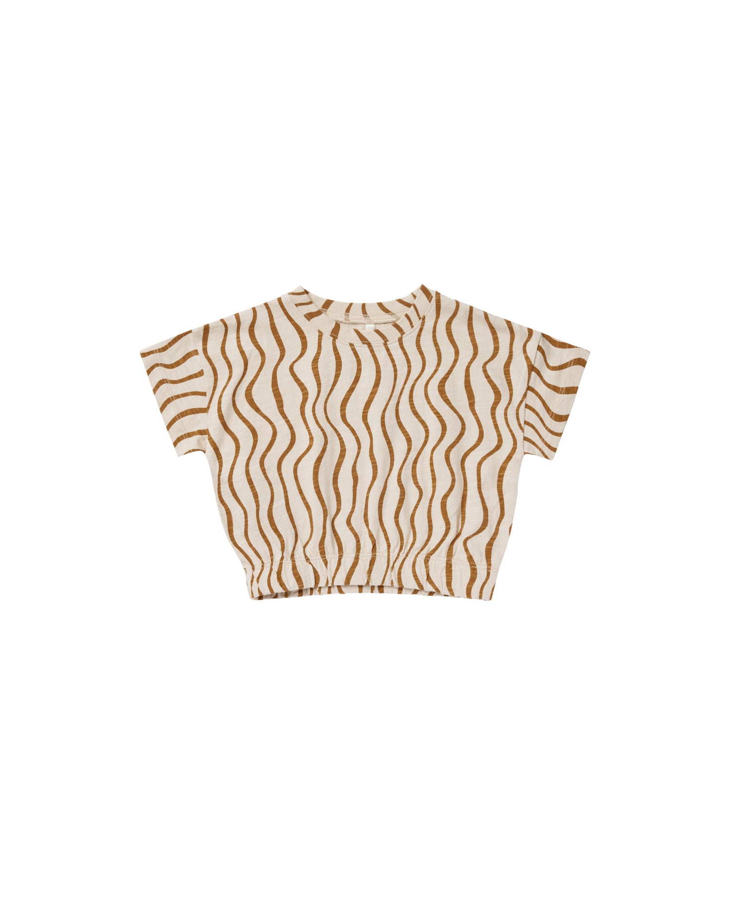 Rylee + Cru Cinched Jersey Tee - Wavy