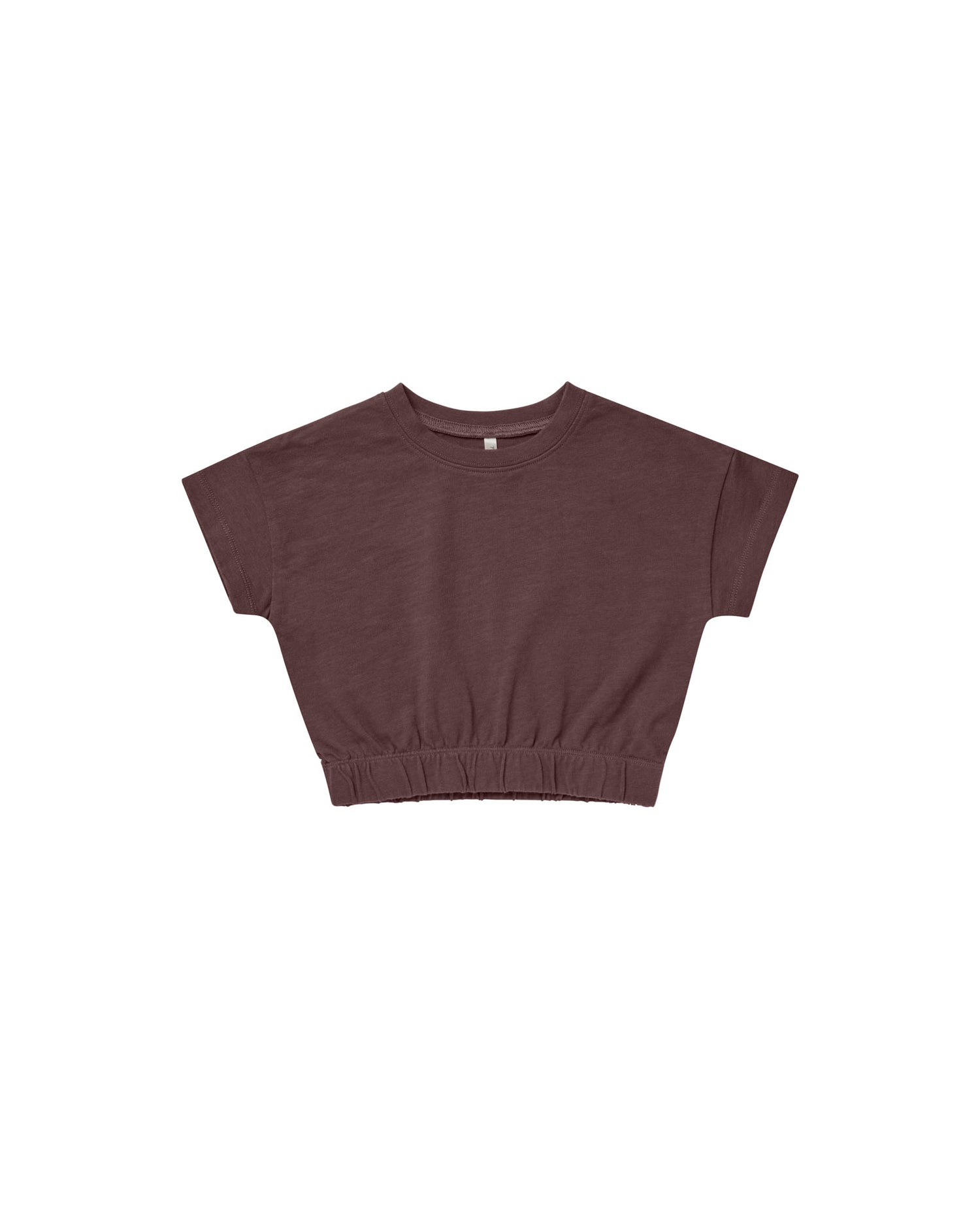 Rylee + Cru Cinched Jersey Tee - Plum