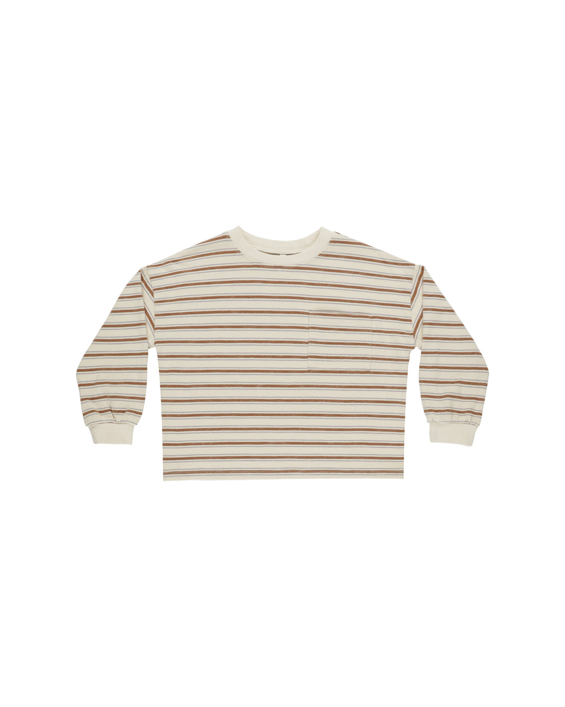 Rylee + Cru Relaxed Long Sleeve Tee - Saddle Stripe