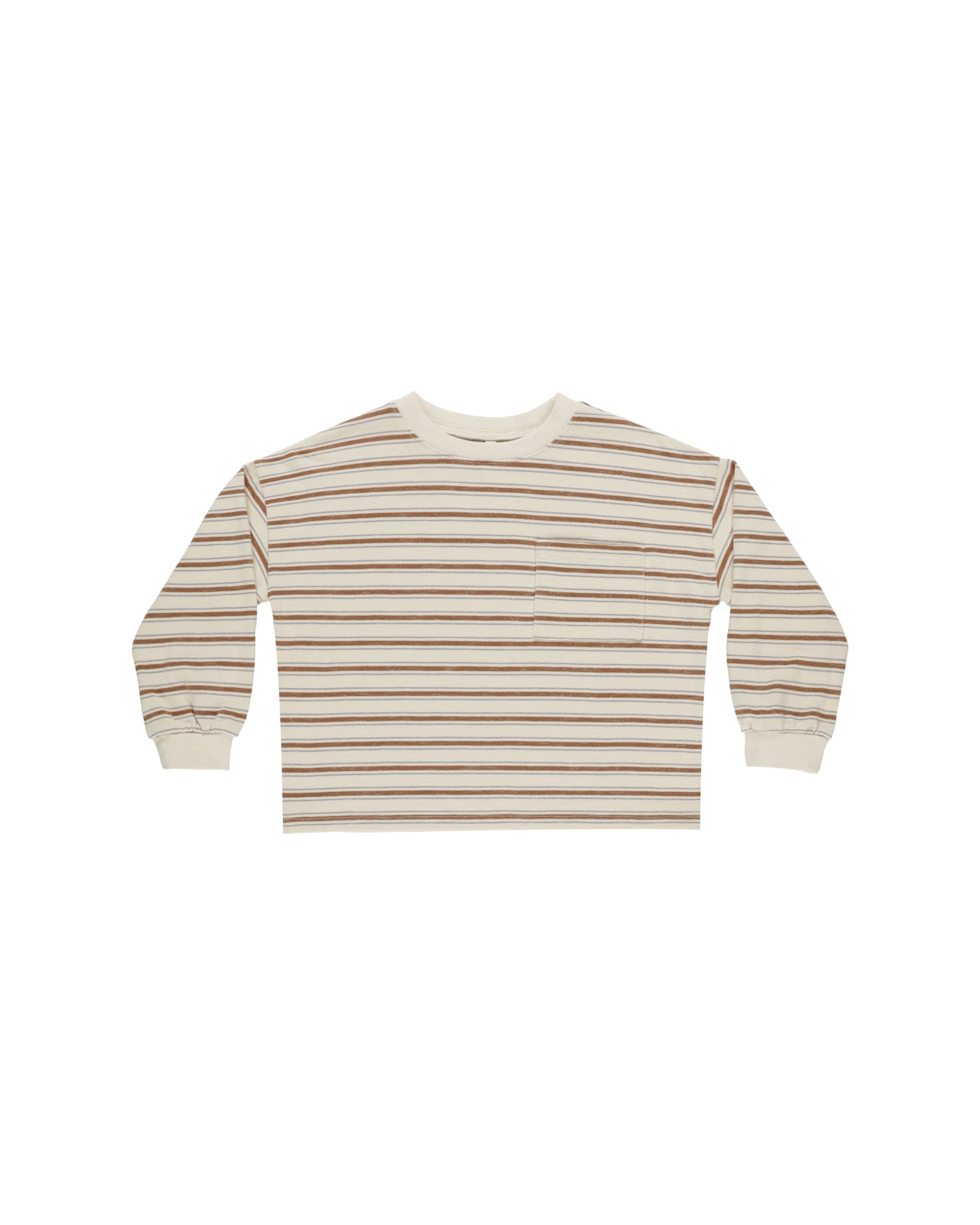 Rylee + Cru Relaxed Long Sleeve Tee - Saddle Stripe