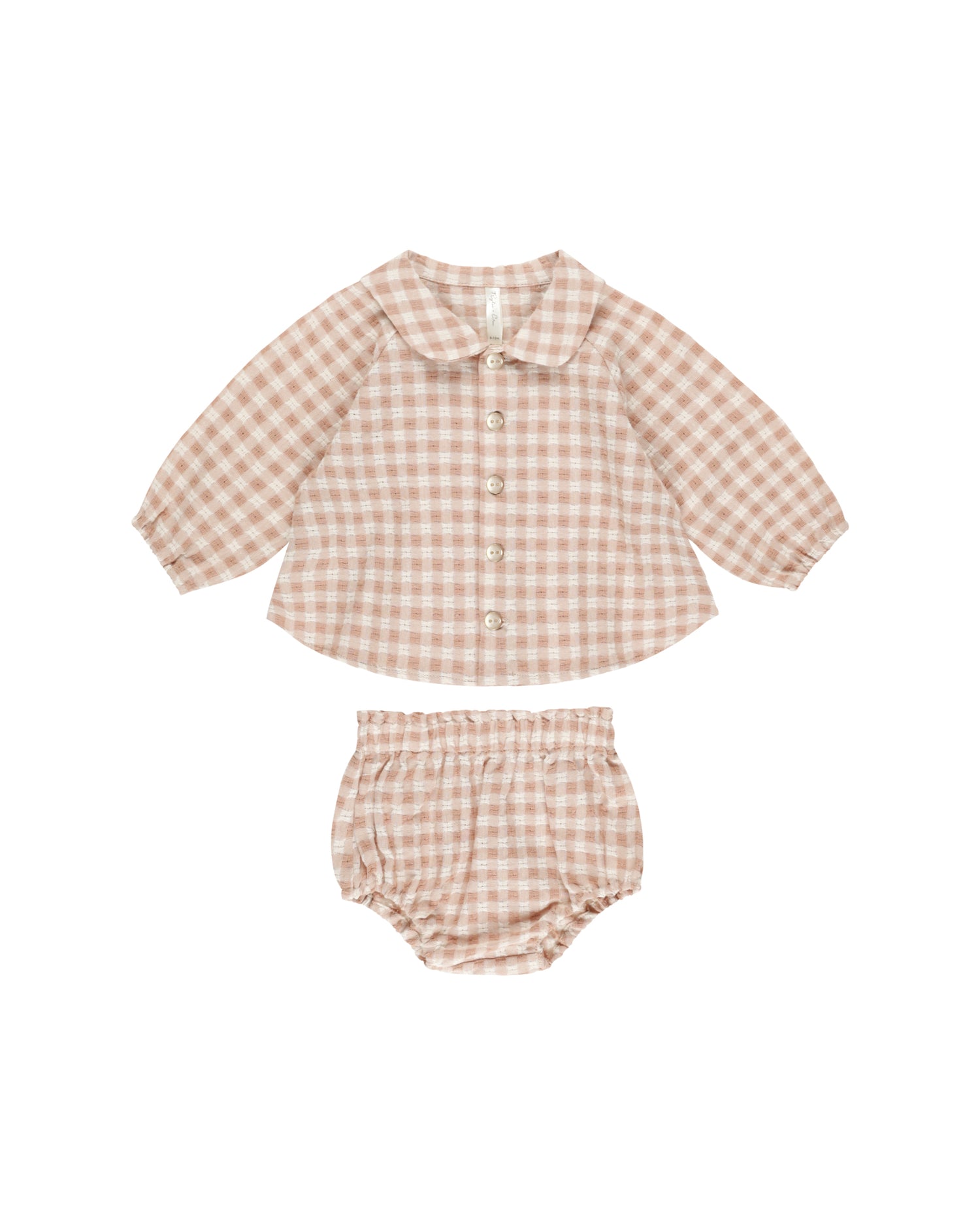 Rylee + Cru Nellie Set - Pink Gingham