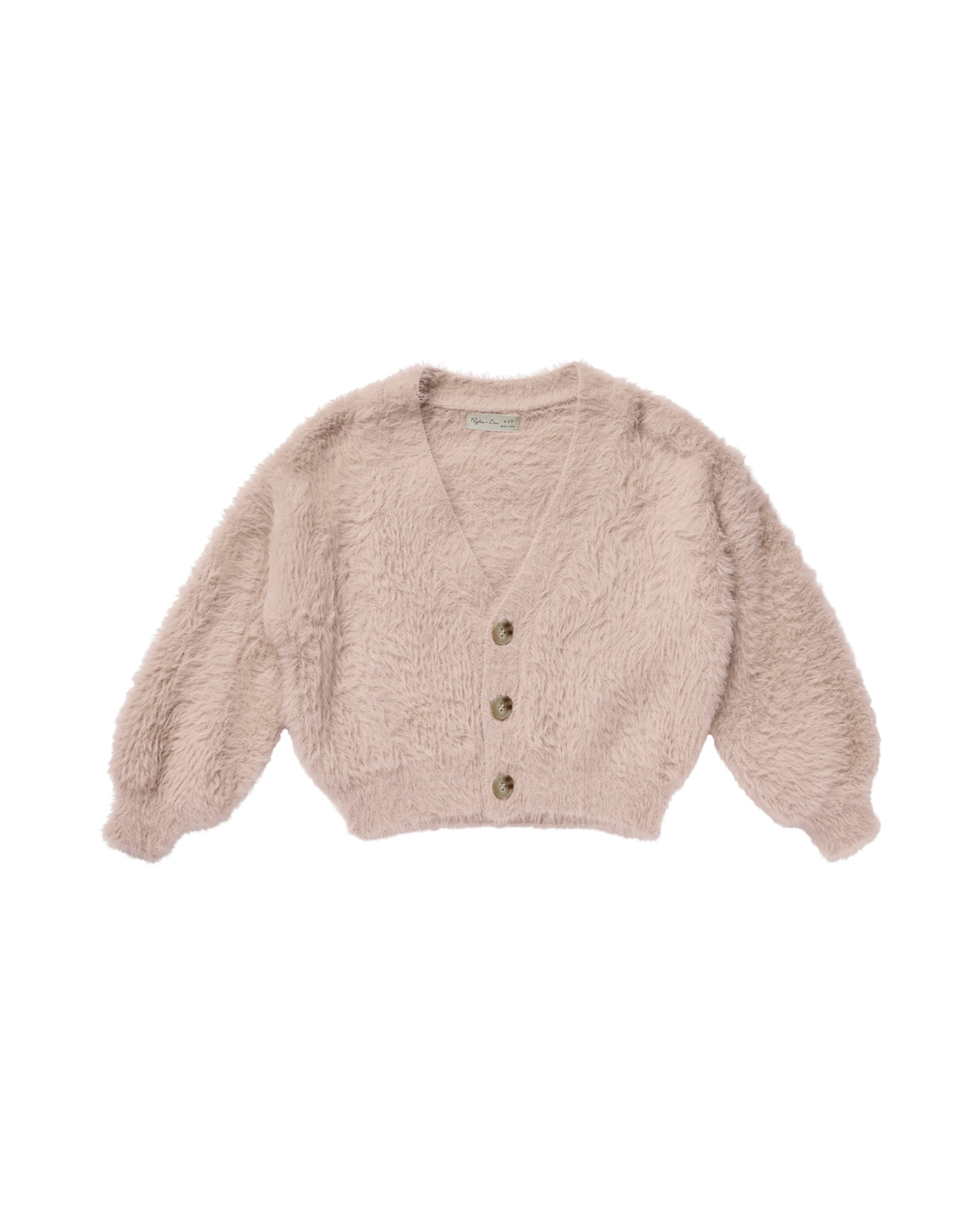 Rylee + Cru Fuzzy Cardigan - Blush